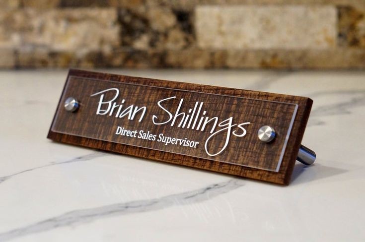 Desk Name Plaque