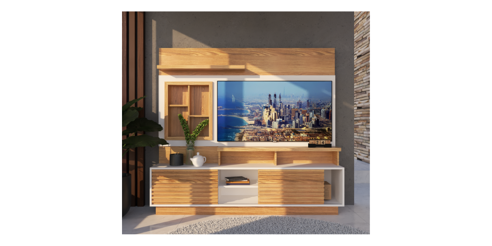 MODERN TV CABINET DIVIDER GOOD FOR 75 INCH TV