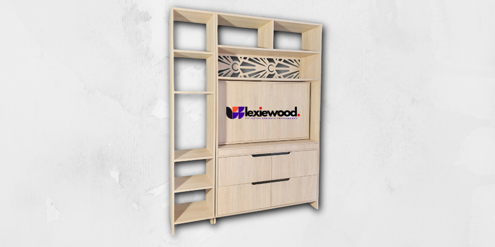 Modern Custom TV Cabinet Divider