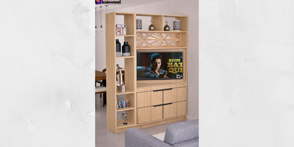 Modern Custom TV Cabinet Divider