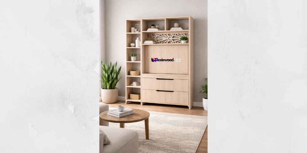 Modern Custom TV Cabinet Divider