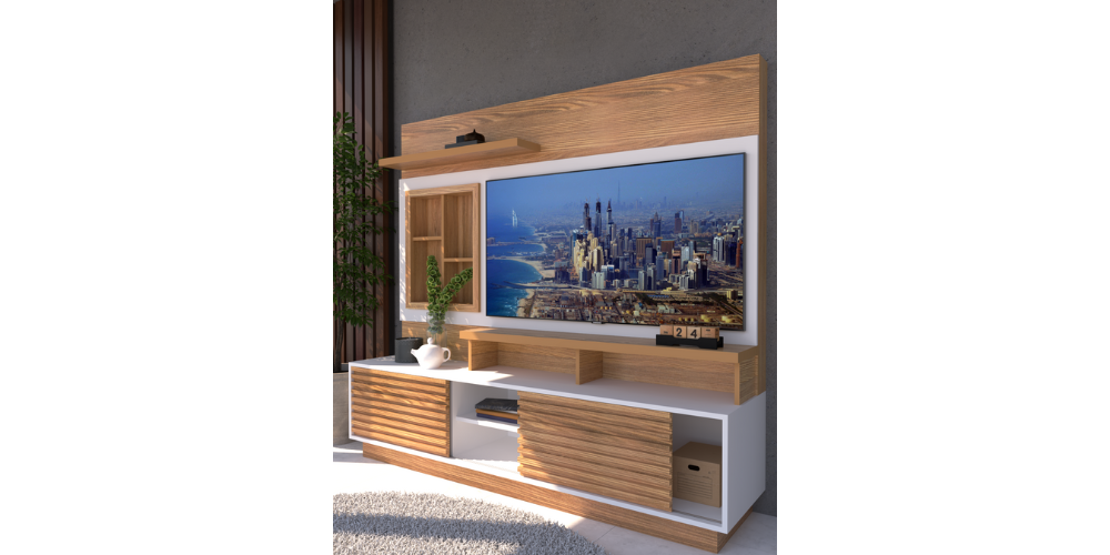 MODERN TV CABINET DIVIDER GOOD FOR 75 INCH TV