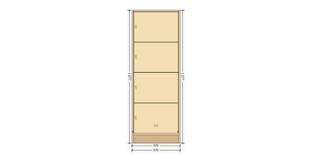 Lex Shoe Rack Cabinet (White) Space-Saving Wooden Organizer