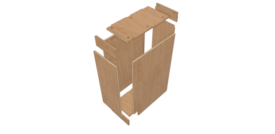 LEX RTA BASE CABINET FIT & LOCK ASSEMBLY