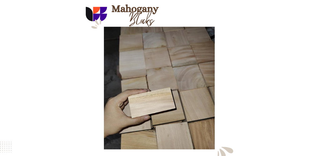 Lexiewood Unfinished Mahogany Blocks for your Craft and DIY project