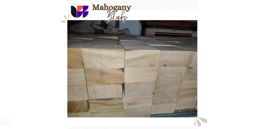 Lexiewood Unfinished Mahogany Blocks for your Craft and DIY project