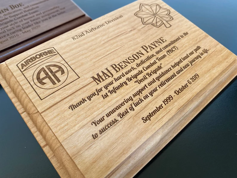 Laser Engraved Plaque with Picture A4 SIZE