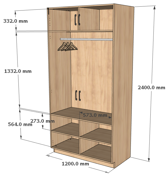 Lexie Wood 2 Door Wardrobe (5 Days Pre Order)