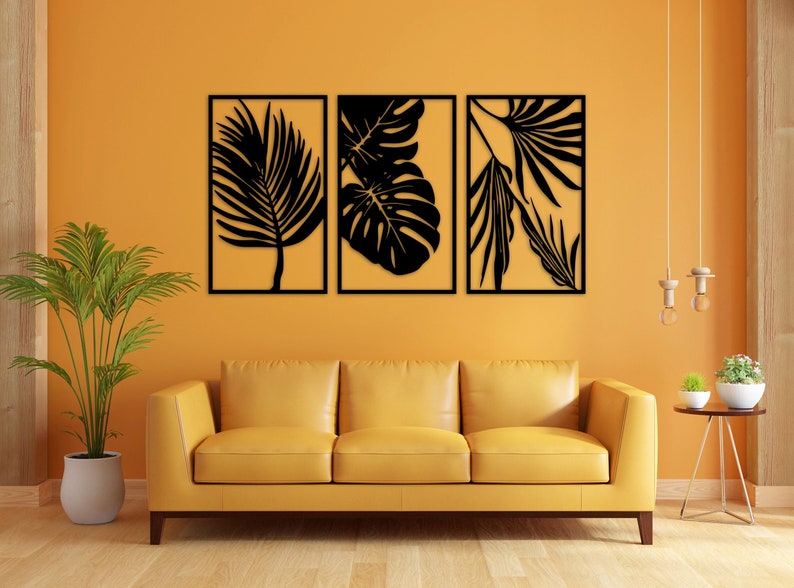 3 panel wall art for Sala