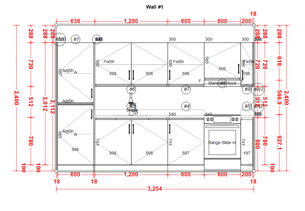 Kitchen Cabinet AB000-2