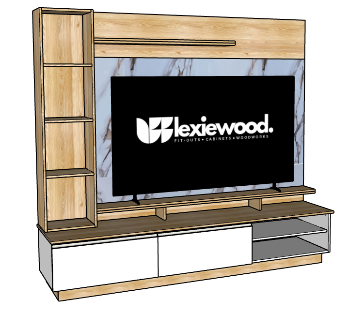 MODERN TV CABINET WALL MOUNTED V4