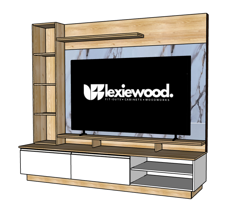 MODERN TV CABINET WALL MOUNTED V4
