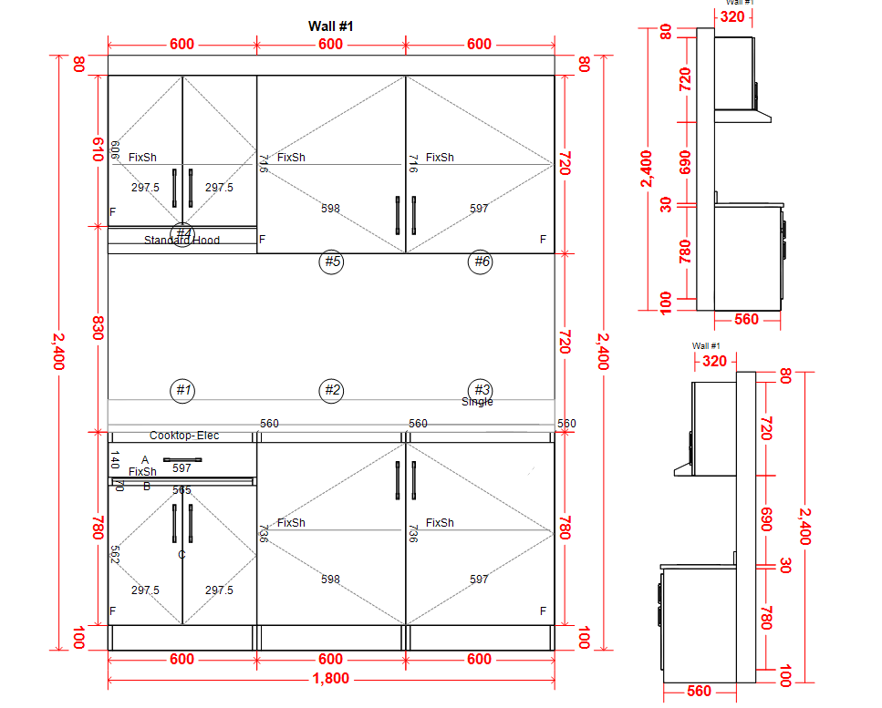 KITCHEN CABINET SET MODEL 101325S