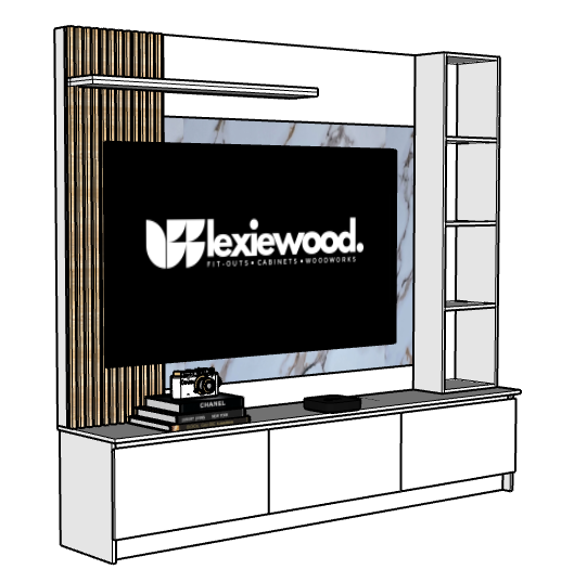 MODERN TV CABINET WALL MOUNTED V3
