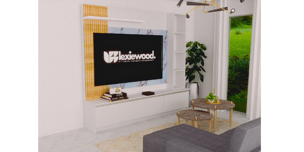 MODERN TV CABINET WALL MOUNTED V3