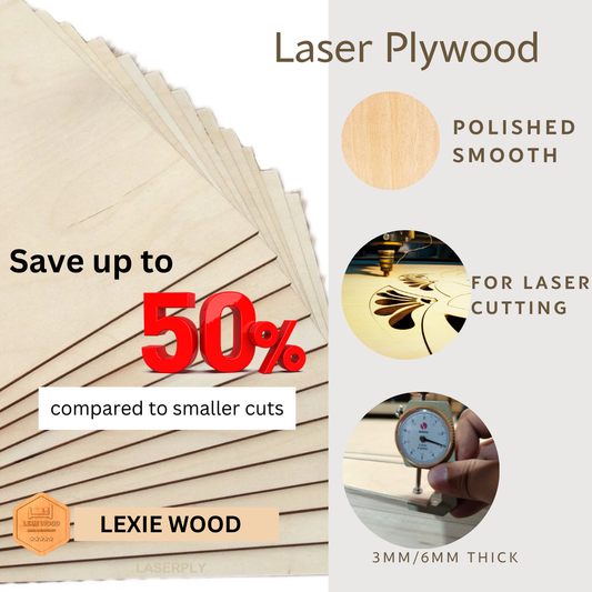 Lexie Wood Premium Bass plywood Whole sheet 4x8 Feet