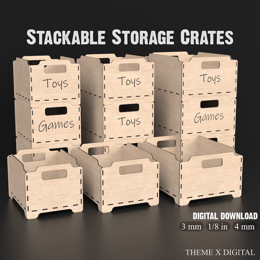 STACKABLE STORAGE CRATE