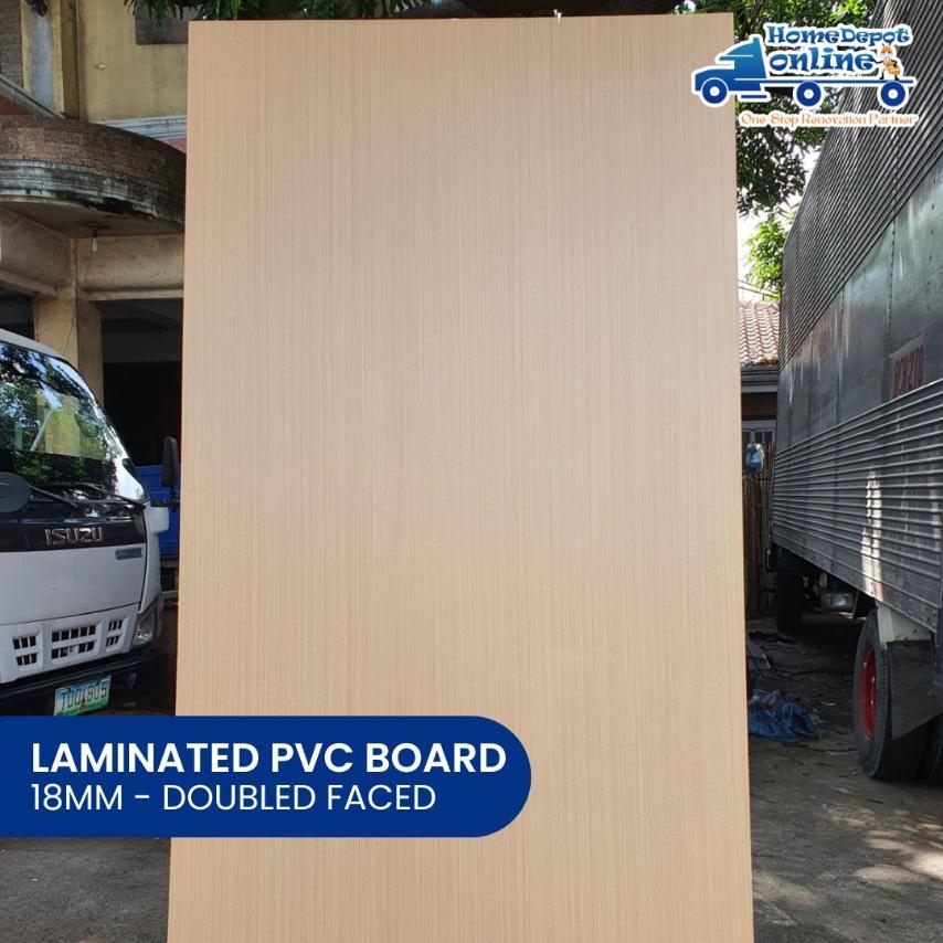 LAMINATED PVC BOARD 18MM 2F WOOD GRAIN