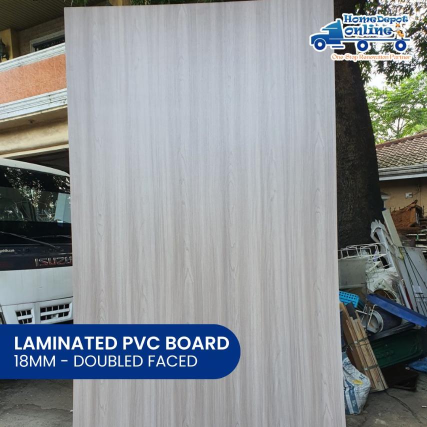 LAMINATED PVC BOARD 18MM 2F WOOD GRAIN