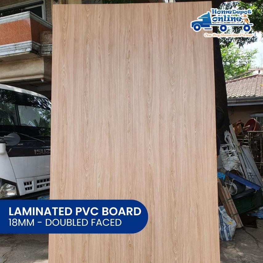 LAMINATED PVC BOARD 18MM 2F WOOD GRAIN