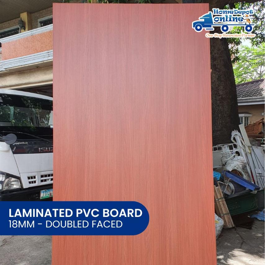 LAMINATED PVC BOARD 18MM 2F WOOD GRAIN
