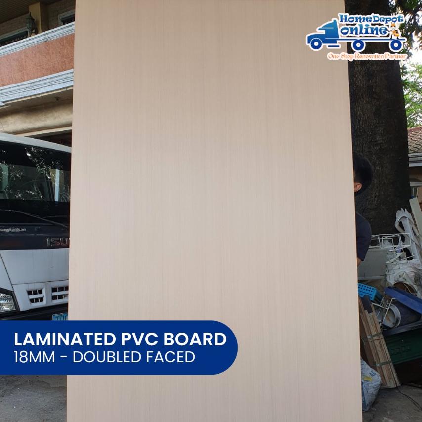 LAMINATED PVC BOARD 18MM 2F WOOD GRAIN